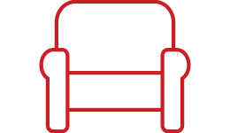 Icon of red chair