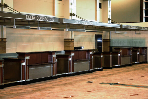Dane County Airport baggage check-in area