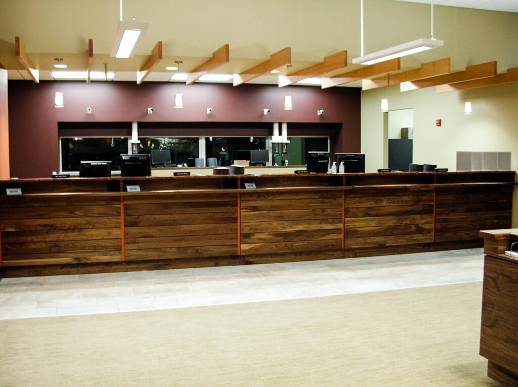 UW Credit Union teller desk stations