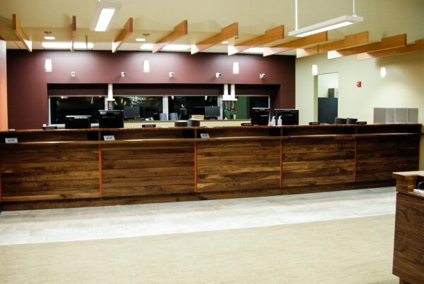 UW Credit Union teller desk stations