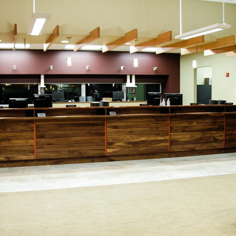 UW Credit Union teller desk stations