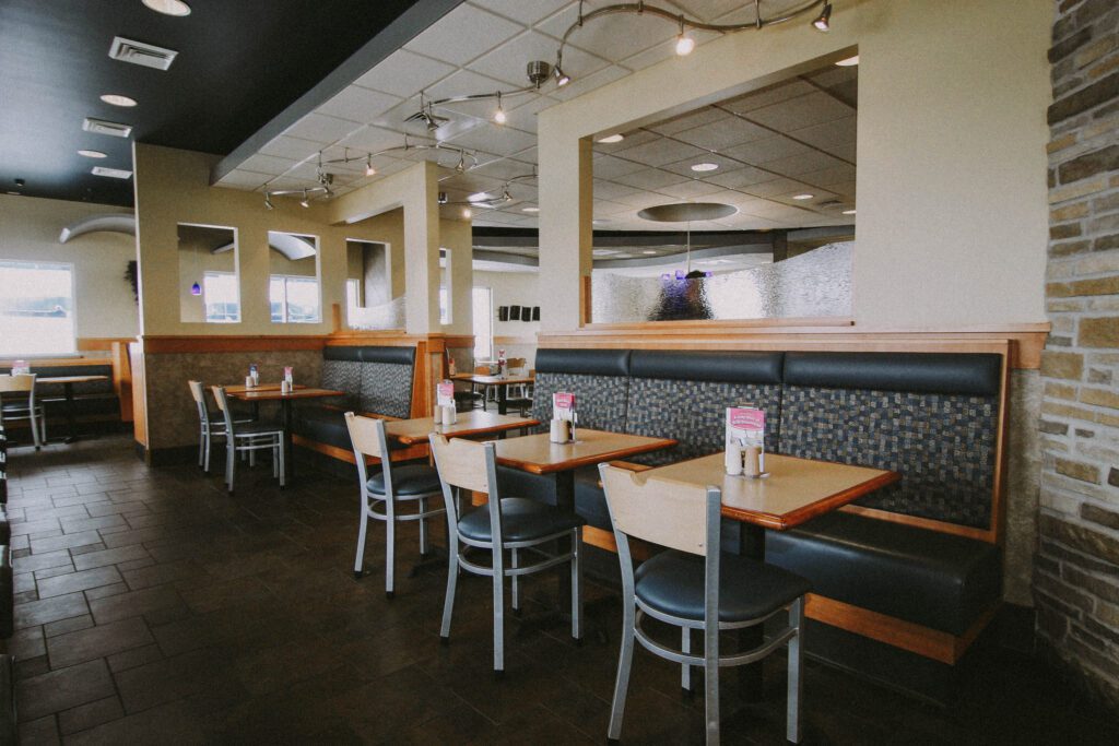 commercial upholstery at Culvers